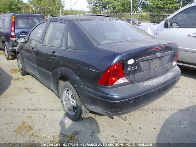 1FAFP33P64W183235 - 2004 FORD FOCUS LX BLUE photo 3