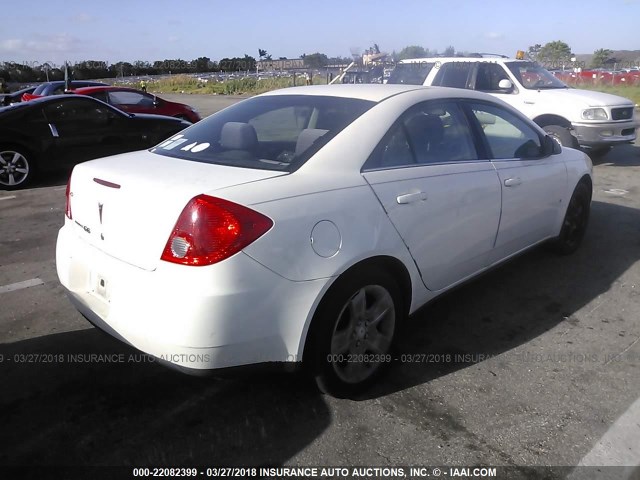 1G2ZG57B884146064 - 2008 PONTIAC G6 SE WHITE photo 4