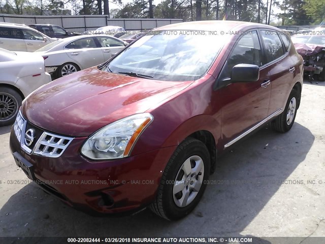 JN8AS5MT6DW529895 - 2013 NISSAN ROGUE S/SV RED photo 2