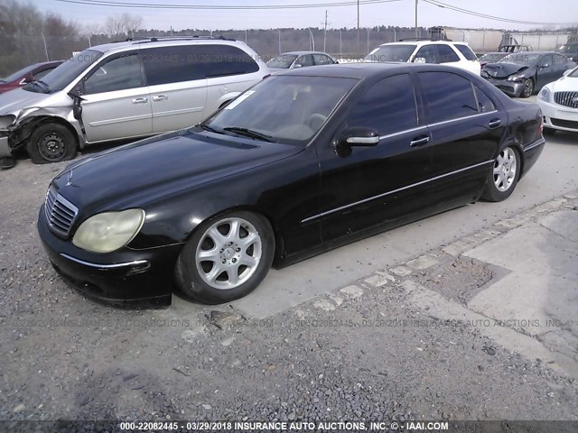 WDBNG70J9YA042982 - 2000 MERCEDES-BENZ S 430 BLACK photo 2