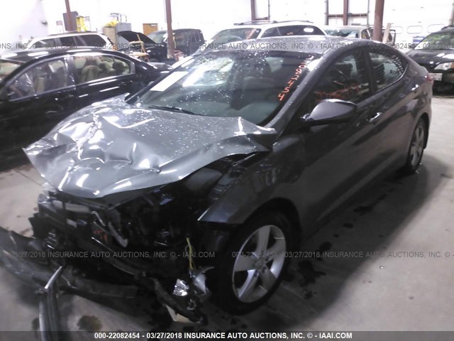 5NPDH4AE0DH338146 - 2013 HYUNDAI ELANTRA GLS/LIMITED GRAY photo 2