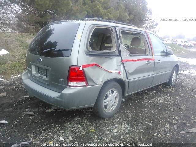 2FMZA52275BA50038 - 2005 FORD FREESTAR SEL GRAY photo 4