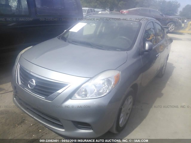 3N1CN7AP5EL844504 - 2014 NISSAN VERSA S/S PLUS/SV/SL GRAY photo 2