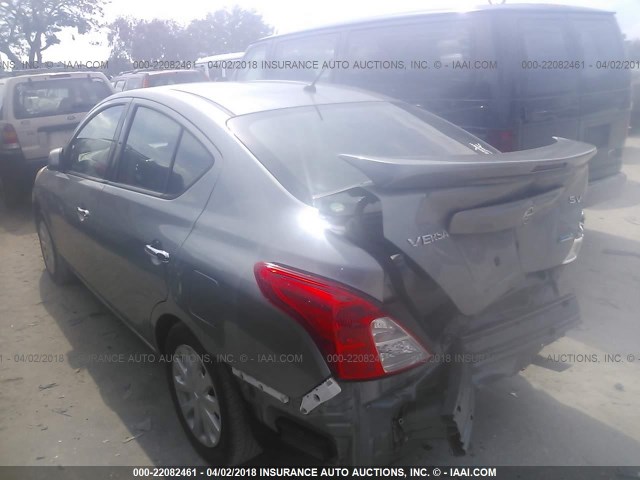 3N1CN7AP5EL844504 - 2014 NISSAN VERSA S/S PLUS/SV/SL GRAY photo 3