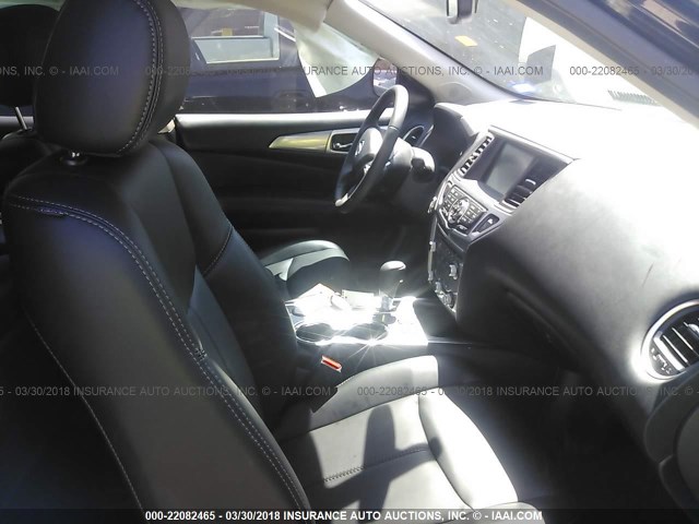 5N1DR2MNXHC625021 - 2017 NISSAN PATHFINDER S/SV/SL/PLATINUM 黑色 照片 5