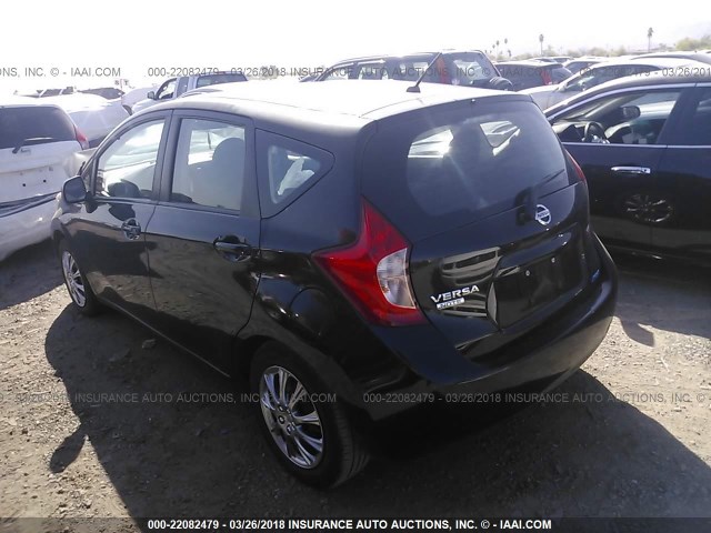 3N1CE2CP3EL408508 - 2014 NISSAN VERSA NOTE S/S PLUS/SV/SL BLACK photo 3