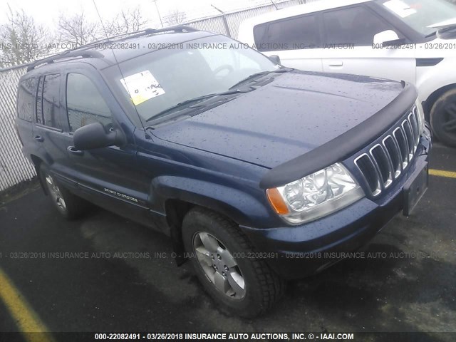 1J4GW58S81C501809 - 2001 JEEP GRAND CHEROKEE LIMITED BLUE photo 1