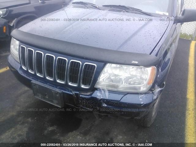 1J4GW58S81C501809 - 2001 JEEP GRAND CHEROKEE LIMITED BLUE photo 6