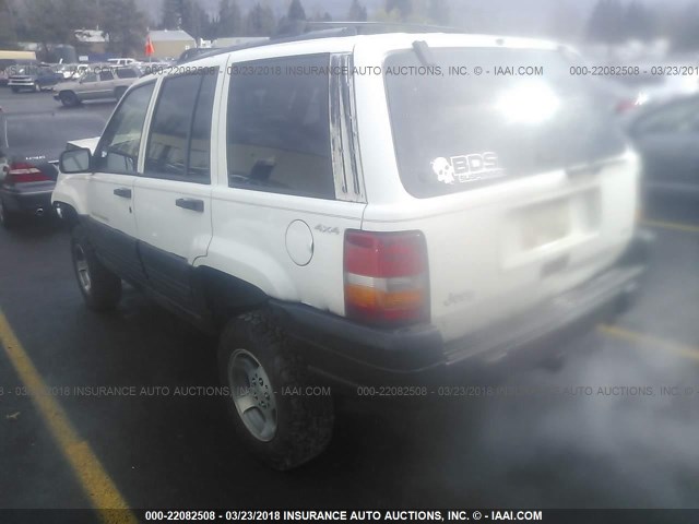 1J4GZ58Y7TC330355 - 1996 JEEP GRAND CHEROKEE LAREDO WHITE photo 3