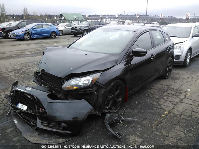 1FADP3L92DL245529 - 2013 FORD FOCUS ST BLACK photo 2