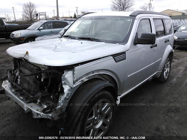 1D8GU58647W735551 - 2007 DODGE NITRO R/T SILVER photo 2