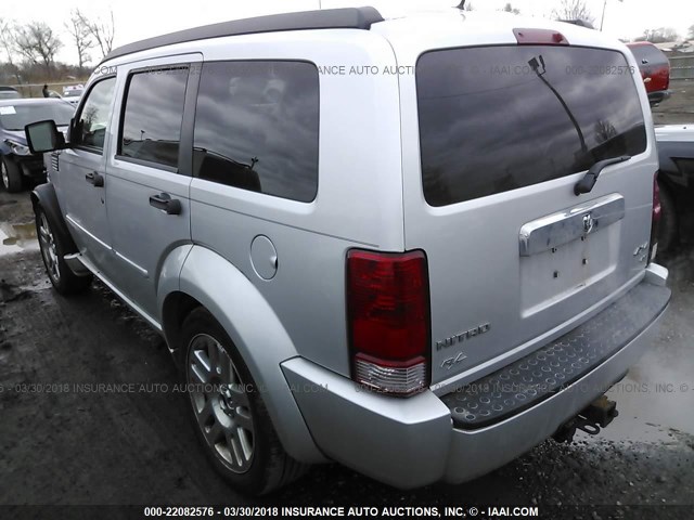 1D8GU58647W735551 - 2007 DODGE NITRO R/T SILVER photo 3