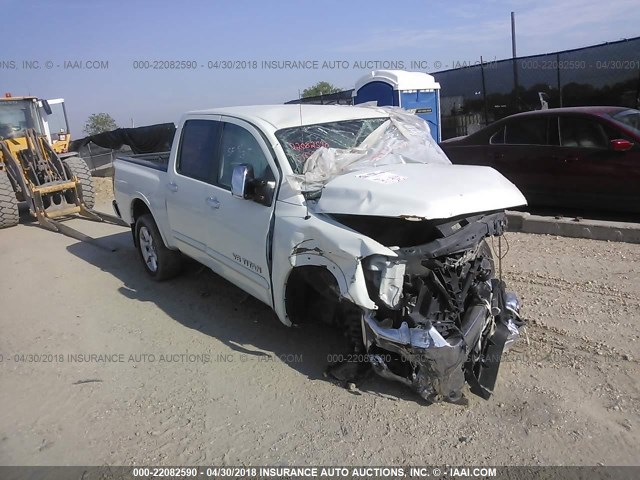 1N6BA0EC1DN313461 - 2013 NISSAN TITAN S/SV/SL/PRO-4X WHITE photo 1