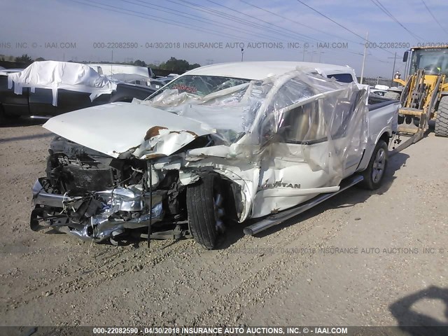 1N6BA0EC1DN313461 - 2013 NISSAN TITAN S/SV/SL/PRO-4X WHITE photo 2