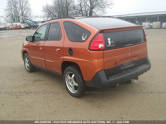 3G7DA03E95S537230 - 2005 PONTIAC AZTEK ORANGE photo 3