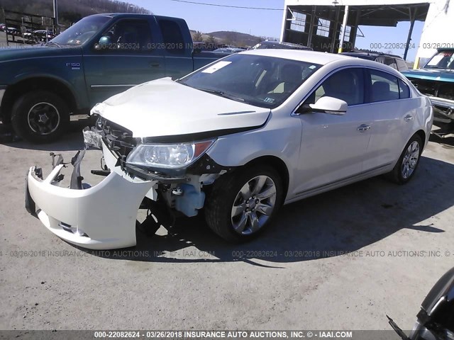 1G4GF5E37DF319567 - 2013 BUICK LACROSSE PREMIUM WHITE photo 2