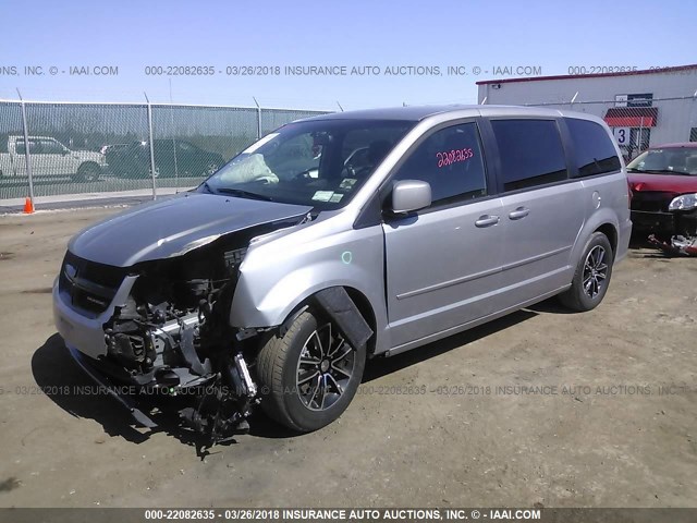 2C4RDGBGXFR684245 - 2015 DODGE GRAND CARAVAN SE BLACK photo 2