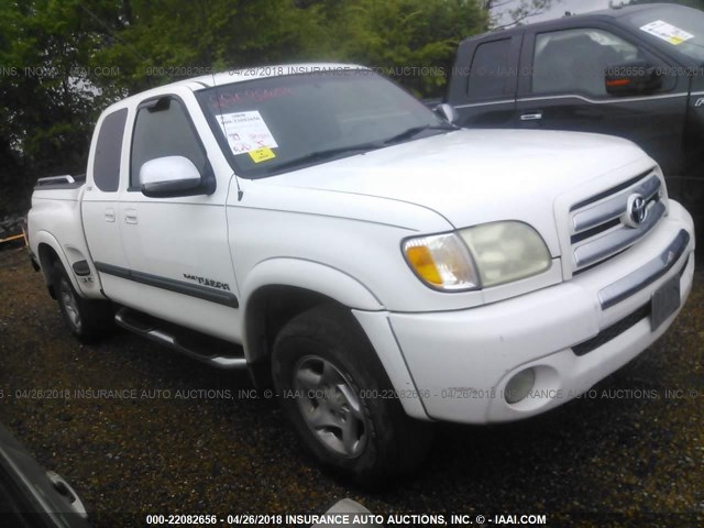 5TBRT34113S341761 - 2003 TOYOTA TUNDRA ACCESS CAB SR5 WHITE photo 1