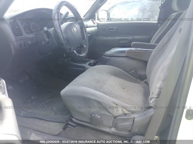 5TBRT34113S341761 - 2003 TOYOTA TUNDRA ACCESS CAB SR5 WHITE photo 5