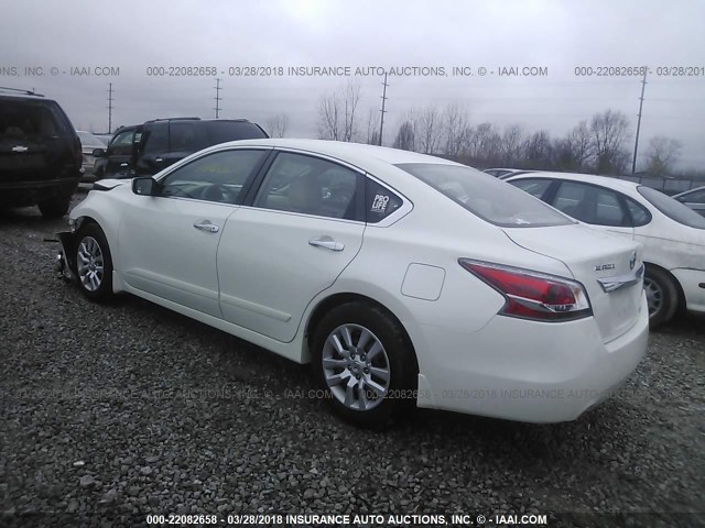 1N4AL3AP9EN384370 - 2014 NISSAN ALTIMA 2.5/S/SV/SL WHITE photo 3