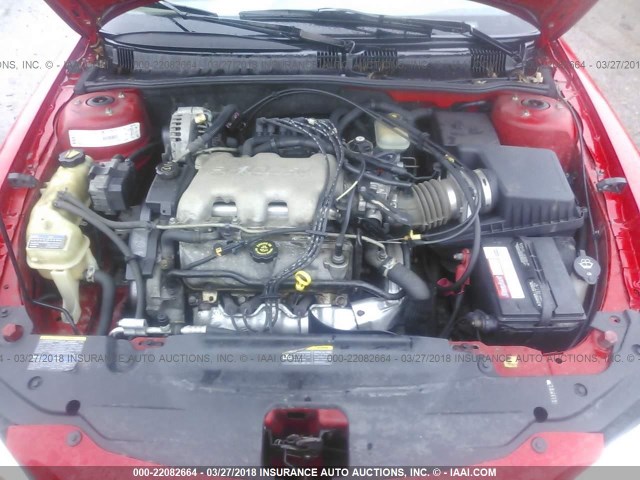 1G2NF52E22C169632 - 2002 PONTIAC GRAND AM SE1 RED photo 10