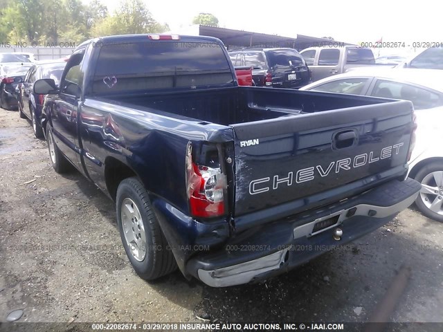 3GCEC14X17G182470 - 2007 CHEVROLET SILVERADO C1500 CLASSIC BLUE photo 3