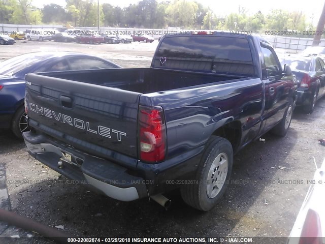 3GCEC14X17G182470 - 2007 CHEVROLET SILVERADO C1500 CLASSIC BLUE photo 4