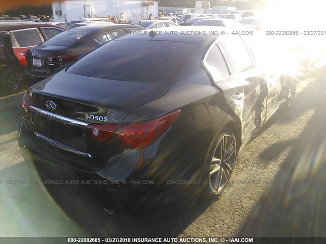 JN1AV7AP6FM790872 - 2015 INFINITI Q50 HYBRID PREMIUM/SPORT BLACK photo 4