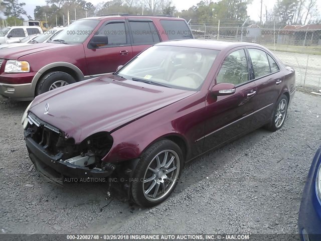 WDBUF65J03A331016 - 2003 MERCEDES-BENZ E 320 BURGUNDY photo 2