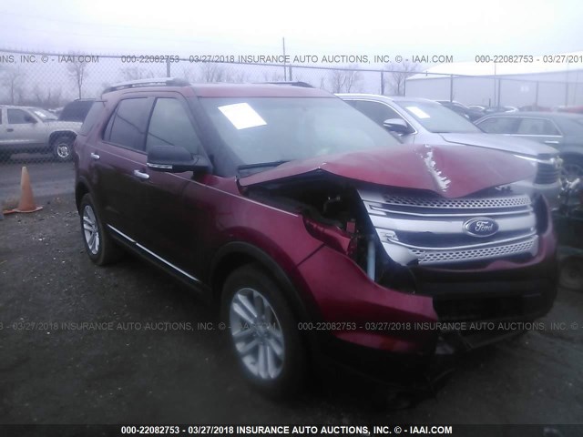 1FM5K7D85FGA32818 - 2015 FORD EXPLORER XLT RED photo 1