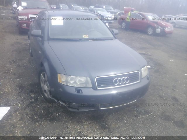 WAULC68E93A186186 - 2003 AUDI A4 1.8T QUATTRO GRAY photo 6