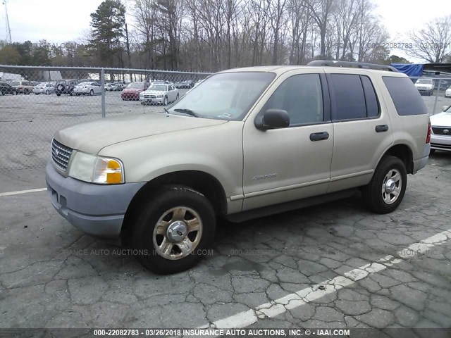 1FMZU62E62UA29145 - 2002 FORD EXPLORER XLS TAN photo 2