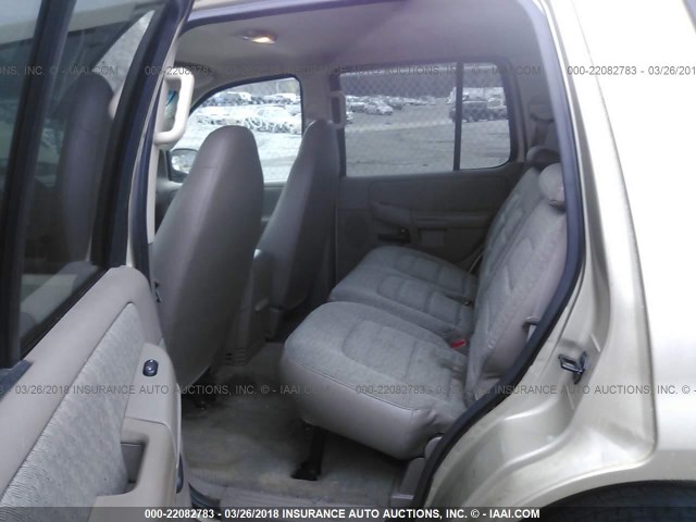 1FMZU62E62UA29145 - 2002 FORD EXPLORER XLS TAN photo 8