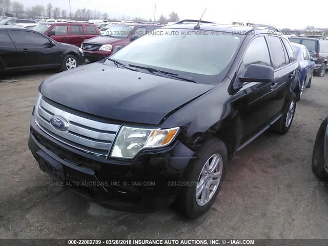 2FMDK36C17BB64540 - 2007 FORD EDGE SE BLACK photo 2