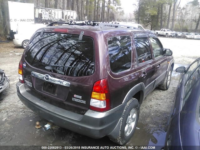 4F2YU08111KM55398 - 2001 MAZDA TRIBUTE LX/ES BROWN photo 4