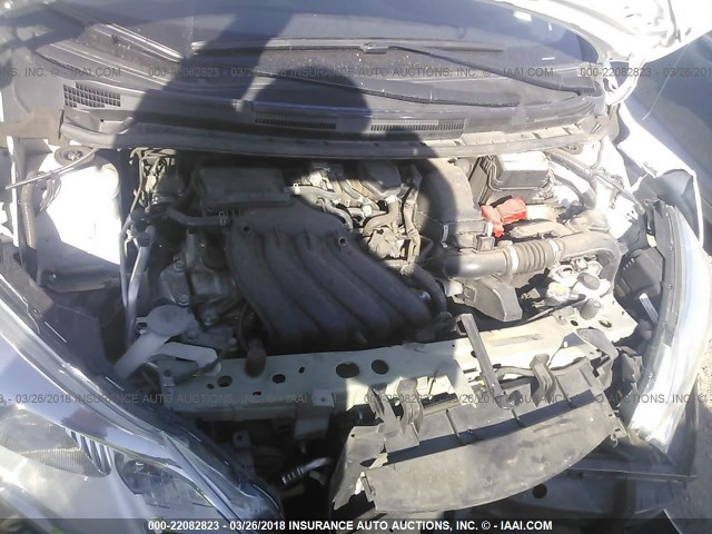 3N1CE2CP0GL361036 - 2016 NISSAN VERSA NOTE S/S PLUS/SV/SL/SR WHITE photo 10