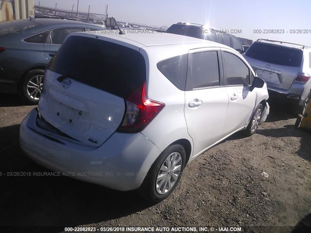 3N1CE2CP0GL361036 - 2016 NISSAN VERSA NOTE S/S PLUS/SV/SL/SR WHITE photo 4