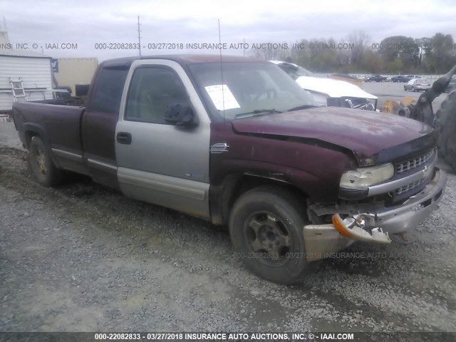 1GCEC19T0YE341056 - 2000 CHEVROLET SILVERADO C1500 BURGUNDY photo 1