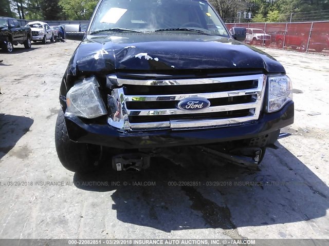 1FMFK15568LA67450 - 2008 FORD EXPEDITION EL XLT BLACK photo 6