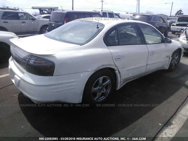 1G2HY54K624220568 - 2002 PONTIAC BONNEVILLE SLE WHITE photo 4