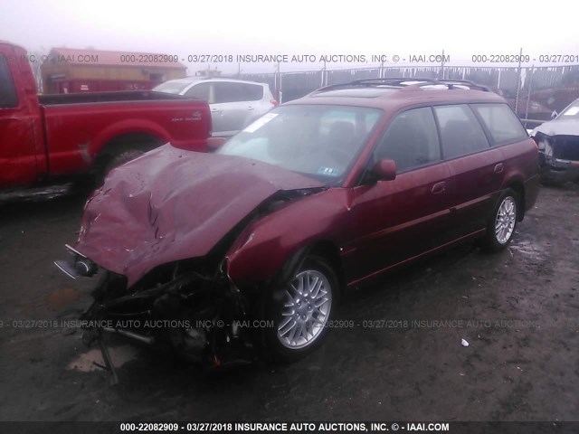 4S3BH635037306302 - 2003 SUBARU LEGACY L/L SPECIAL MAROON photo 2