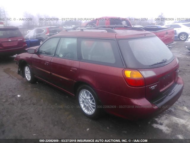 4S3BH635037306302 - 2003 SUBARU LEGACY L/L SPECIAL MAROON photo 3