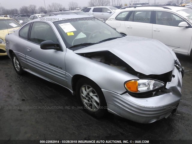 1G2NF12T21M535721 - 2001 PONTIAC GRAND AM SE1 SILVER photo 1