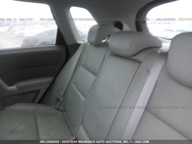 5J8TB18508A001802 - 2008 ACURA RDX TECHNOLOGY WHITE photo 8