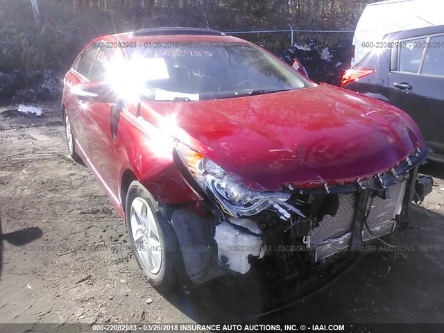 KMHEC4A42BA012522 - 2011 HYUNDAI SONATA HYBRID RED photo 1