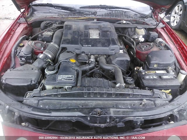 JT8CH32Y7V1000345 - 1997 LEXUS SC 400 RED photo 10