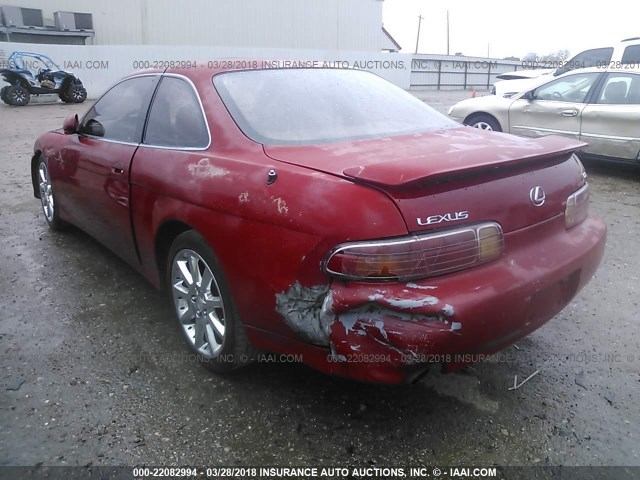 JT8CH32Y7V1000345 - 1997 LEXUS SC 400 RED photo 3