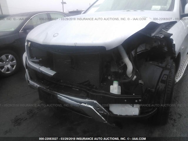 4JGDA5HB4CA033997 - 2012 MERCEDES-BENZ ML 350 4MATIC SILVER photo 6