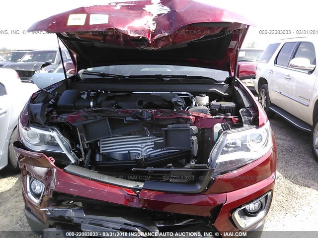 1GCGTDEN5J1169735 - 2018 CHEVROLET COLORADO Z71 RED photo 6