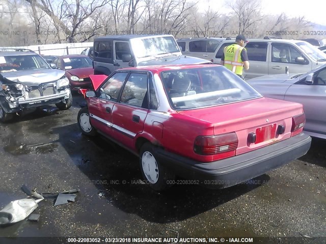 1Y1SK5160KZ002327 - 1989 GEO PRIZM LSI RED photo 3